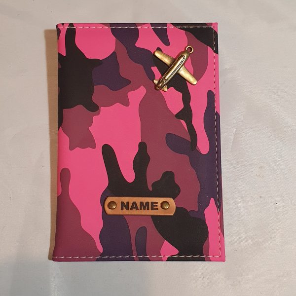 Passport Cover Single Camouflage PU Leather
