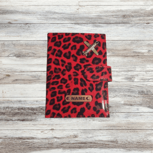 Passport Cover with Lock (Animal Print PU Leather)