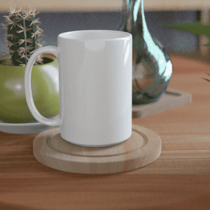 White 15oz Ceramic Mug - Everything Personalised NZ