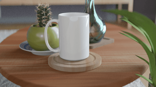 White 15oz Ceramic Mug - Everything Personalised NZ