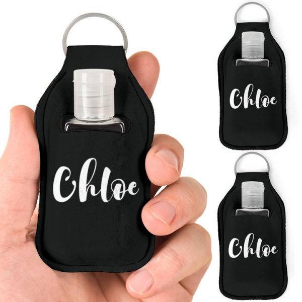 Sanitiser Bottle Keychains (Free Name)