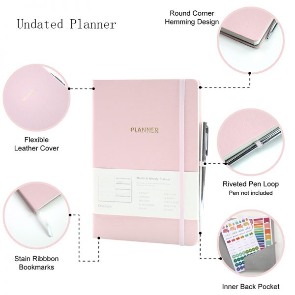 Weekly and Monthly Undated Planner