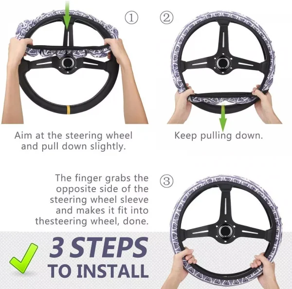 Car Steering Wheel Cover