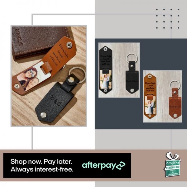 PU Leather Keychain Photo