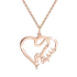 Two Names Heart Necklace