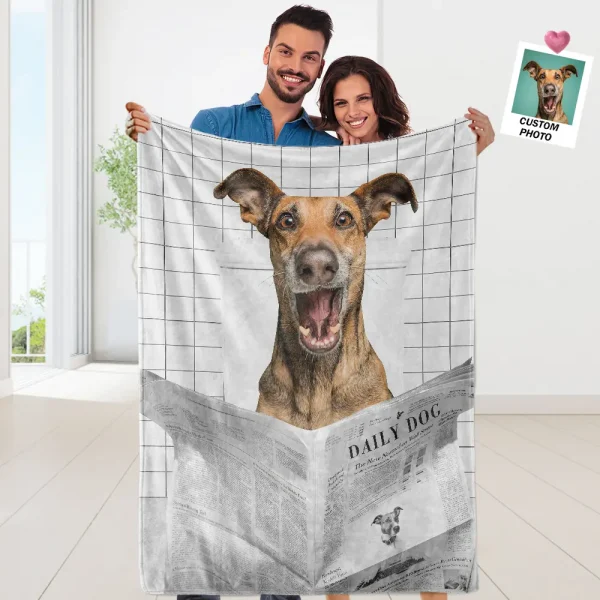 Photo Pet Blanket Pillow Combo