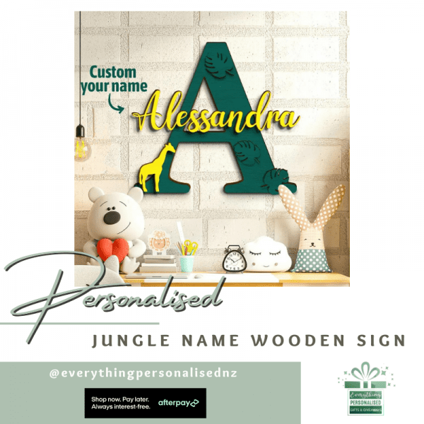 Jungle Name Wooden Sign