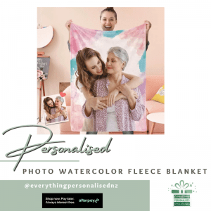 Photo Watercolor Fleece Blanket