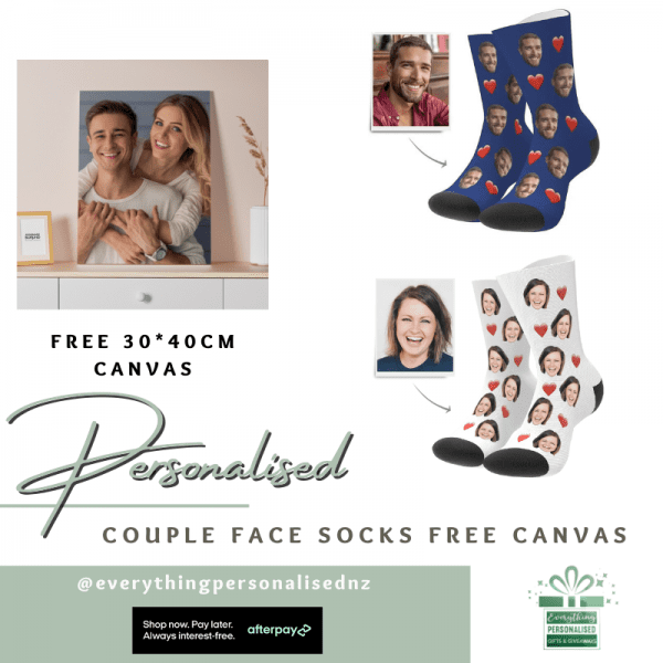 Couple Face Socks FREE Canvas
