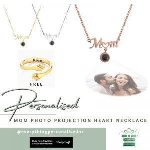 Mom Photo Projection Heart Necklace