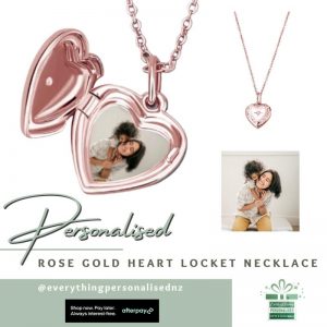 Rose Gold Heart Locket Necklace
