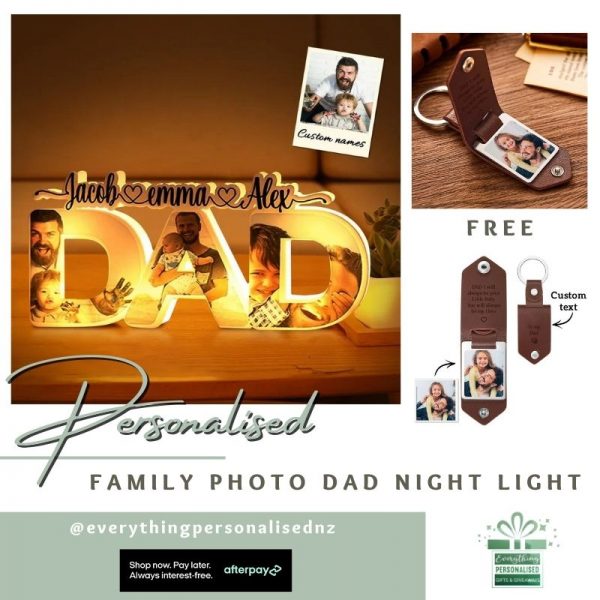 Family Photo Dad Night Light
