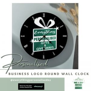 Business Logo Round Wall Clock