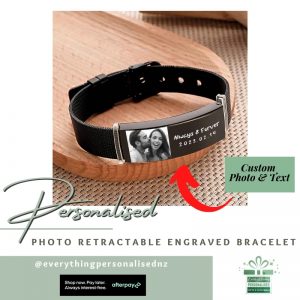 Photo Retractable Engraved Bracelet